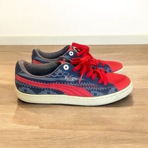 Puma Basket Sneakers Mach’s MIT Qualität - Men’s Size 10 - Red & Blue